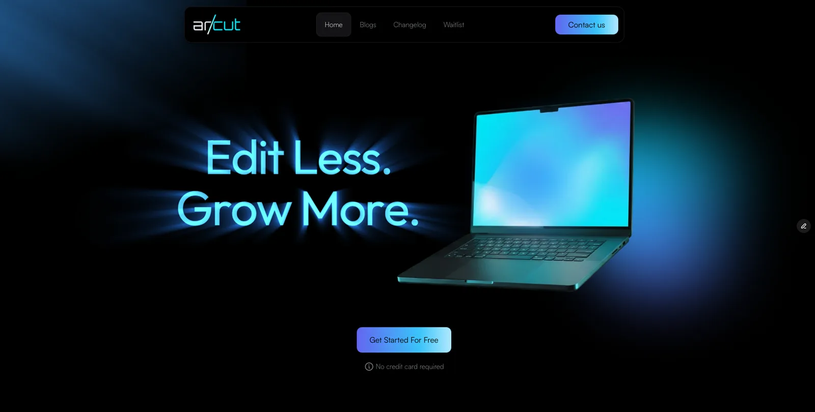 Ar/Cut website cover